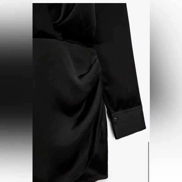 Zara satin shirt dress - Picture 5 of 5